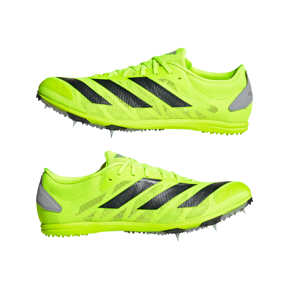 adidas Unisex Adizero XCS Cross Country Spikes in Lucid Lemon/Core Black/Halo Silver AW25 - Image 2