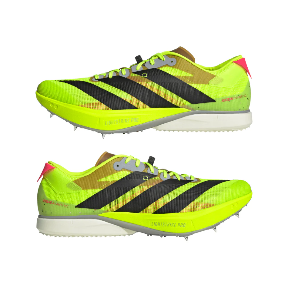 adidas Adizero Avanti XC Running Spikes in Lucid Lemon/Black AW25 - Image 2