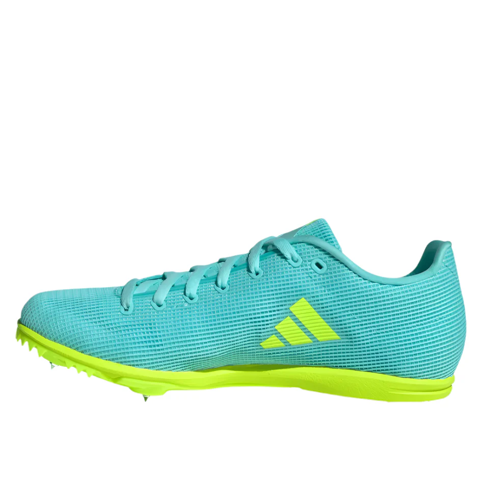 Adidas Junior Allroundstar Running Spikes in Flash Aqua/Cloud White/Lucid Lemon AW25 - Image 3