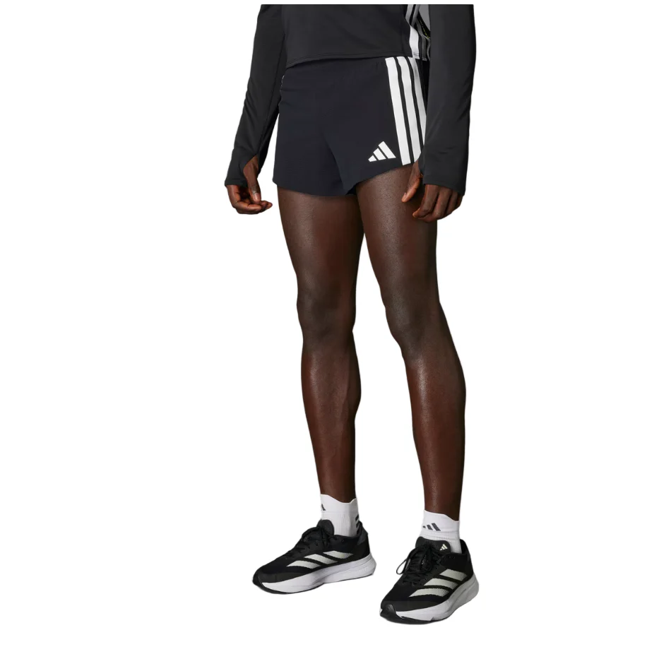 adidas Men's Adizero Running Gel Pocket Shorts in Black SS26 - Image 2