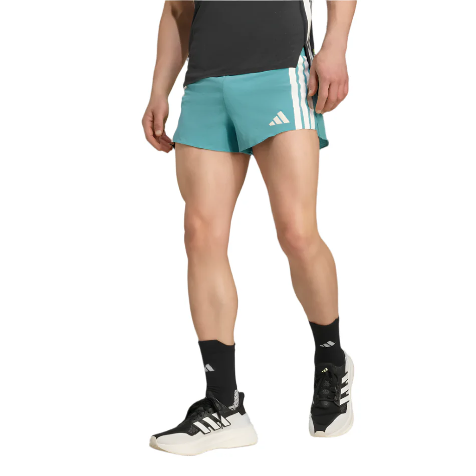 adidas Men's Adizero Running Gel Pocket Shorts in Tuquoise/Powder Teal AW25 - Image 3