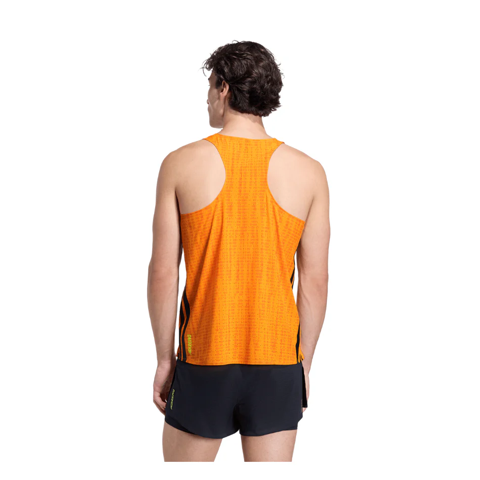 adidas Men's Adizero Running Tank Top in Pure Tangerine/Pure Orange SS26 - Image 3