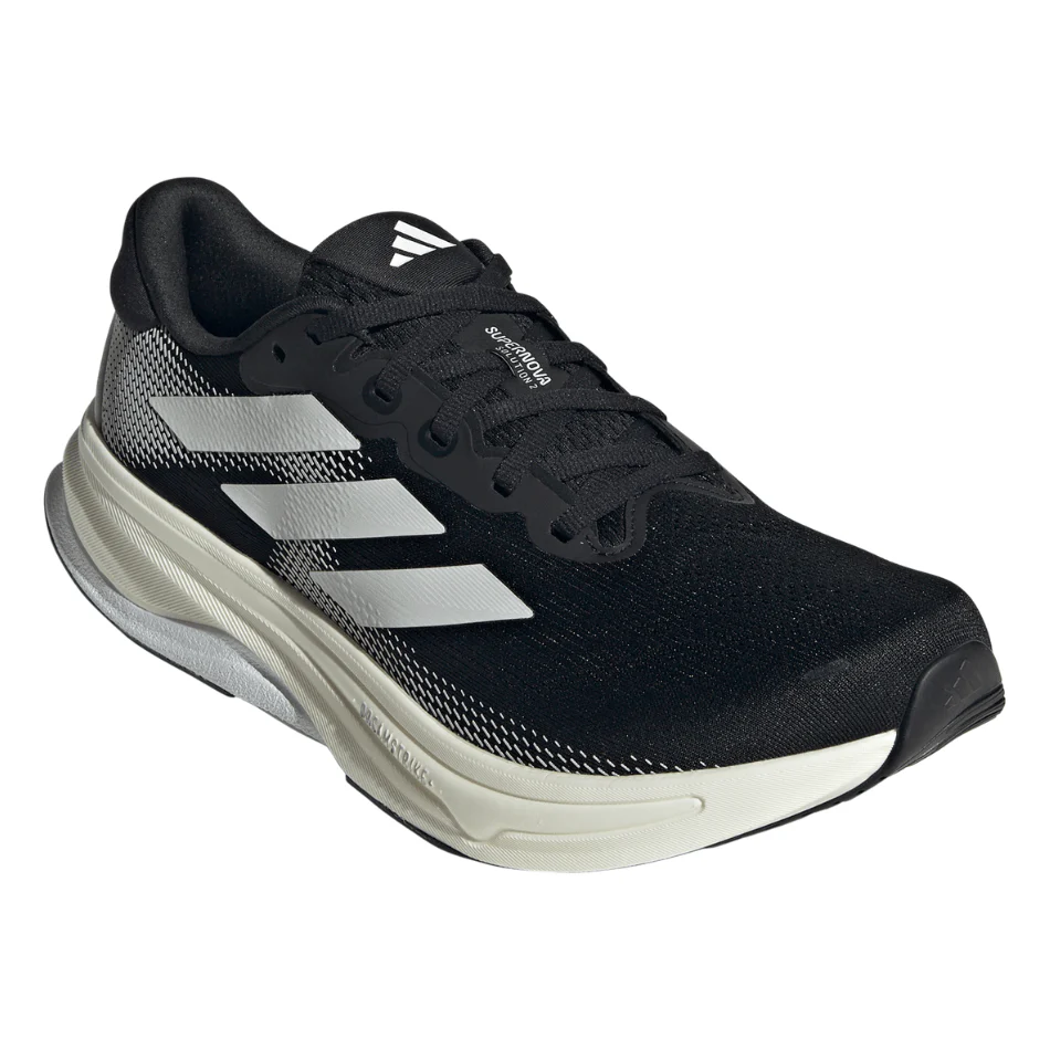 Adidas Men's Supernova Solution 2 Running Shoes in Core Black/Cloud White/Core Black SS25 - Image 5