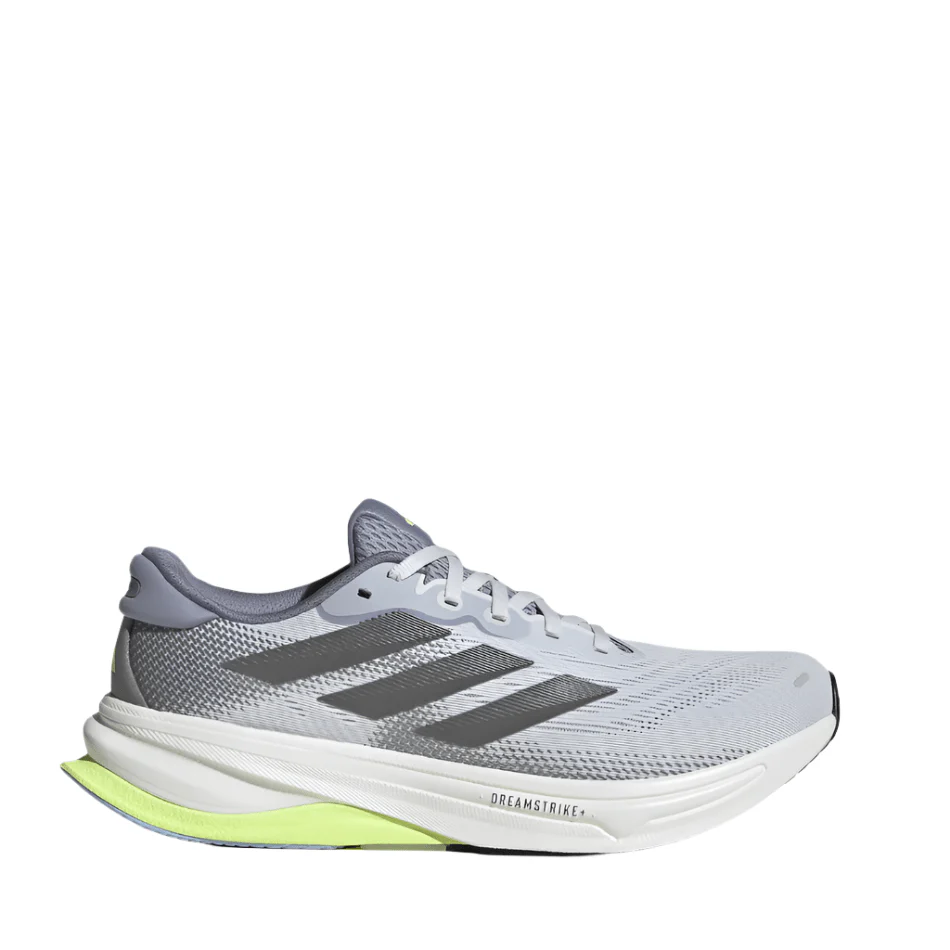 Adidas Men's Supernova Solution 2 Running Shoes in Dash Grey/Iron Met/Hi-Res Yellow SS25