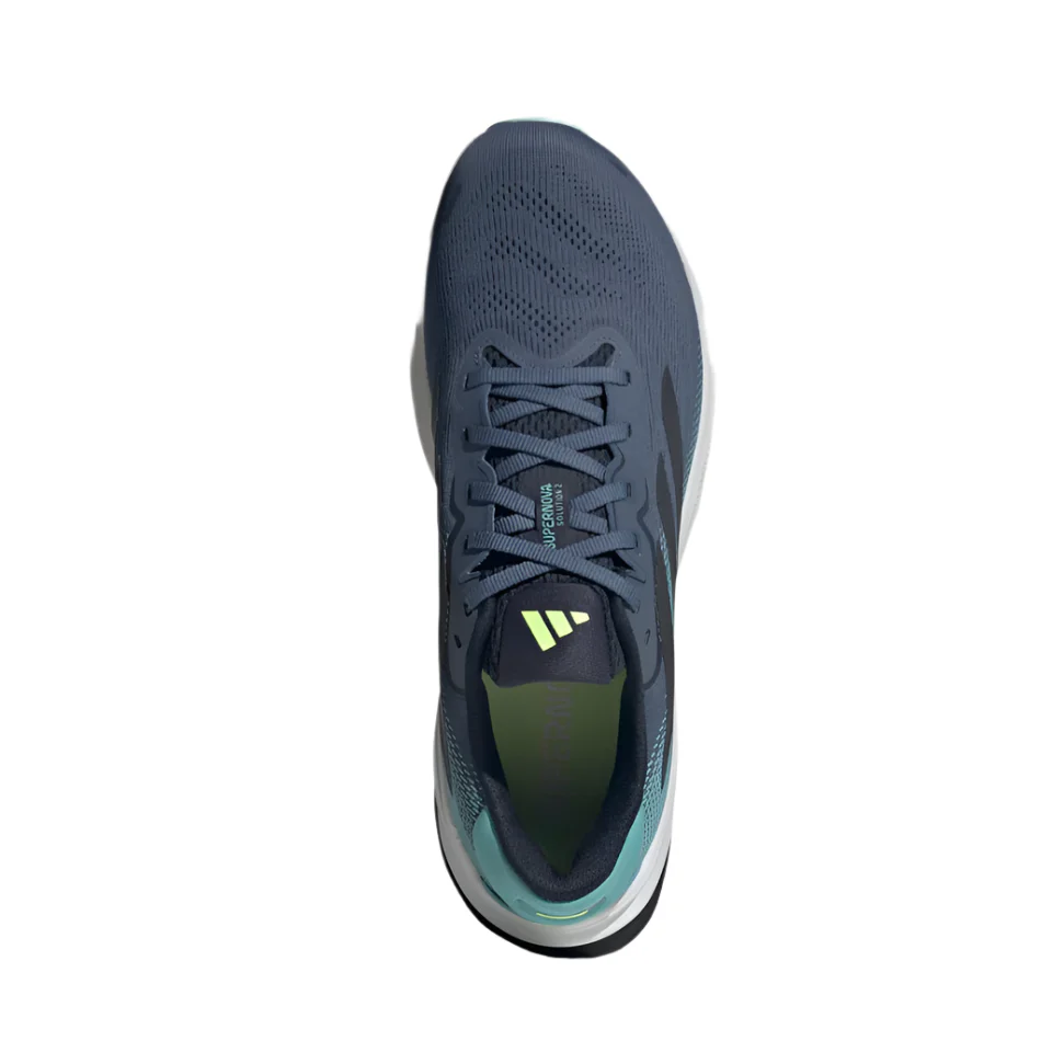 Adidas Men's Supernova Solution 2 Running Shoes in Preloved Ink/Legend Ink/Mint Ton AW25 - Image 3