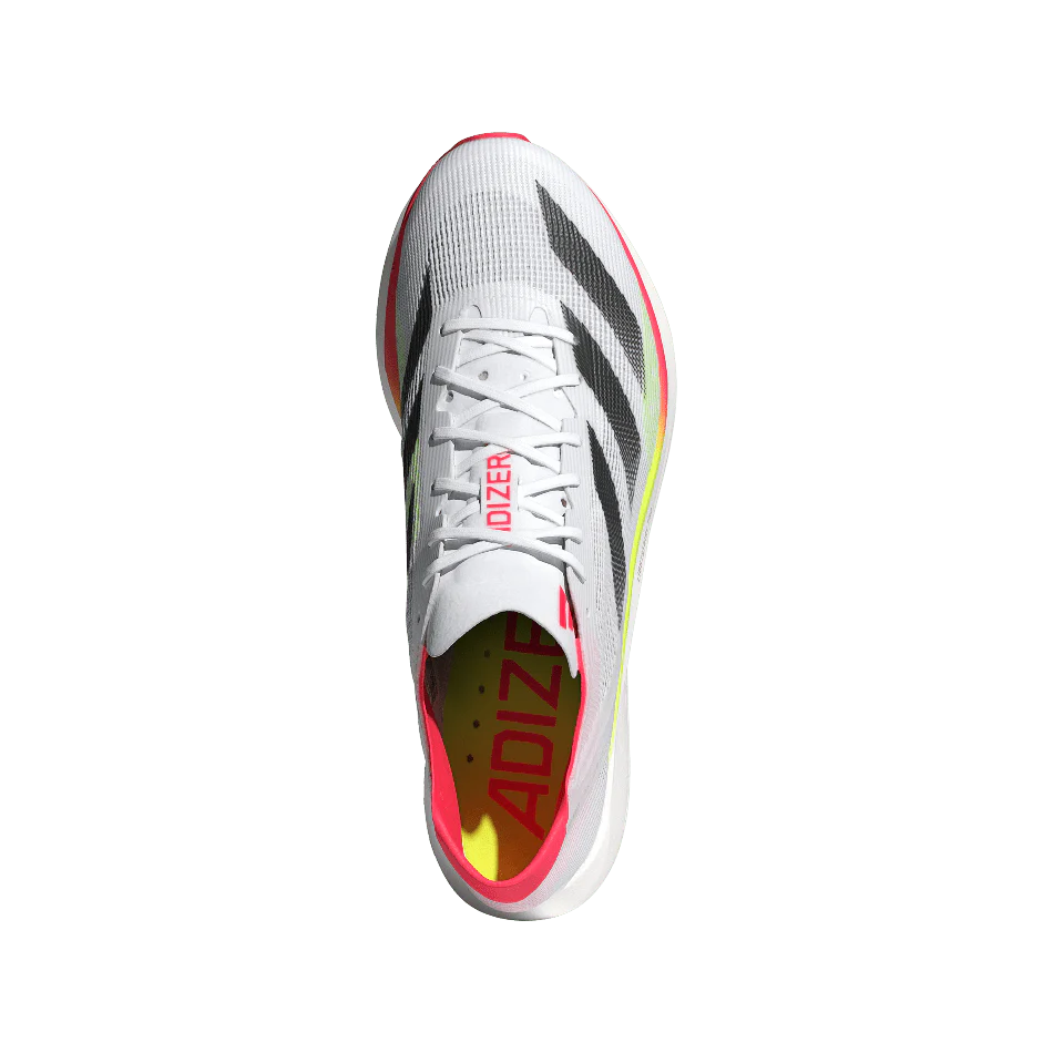 Adidas Men's Adizero Takumi Sen 10 Running Shoes in Cloud White/Core Black/Lucid Red SS25 - Image 5