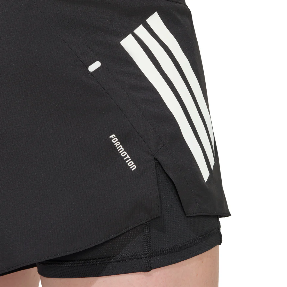 adidas Women's Adi 365 Formotion 2 in 1 Shorts in Black SS26 - Image 5