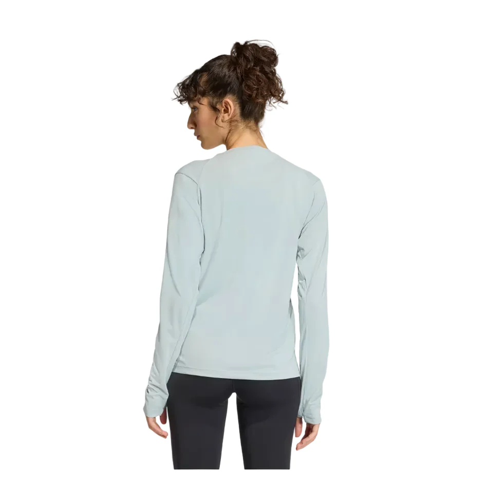 adidas Women's Adi 365 Climacool Long Sleeve Shirt in Wonder Sage SS26 - Image 3