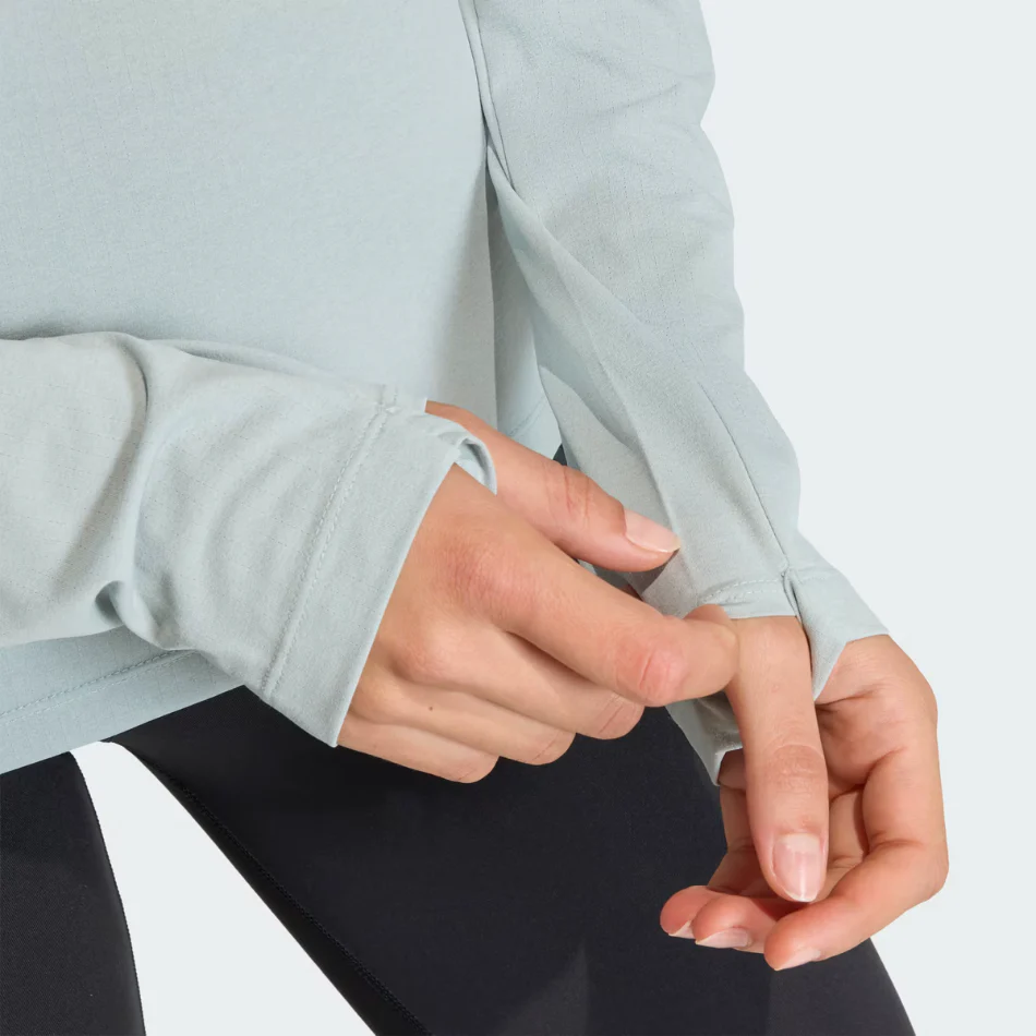 adidas Women's Adi 365 Climacool Long Sleeve Shirt in Wonder Sage SS26 - Image 5