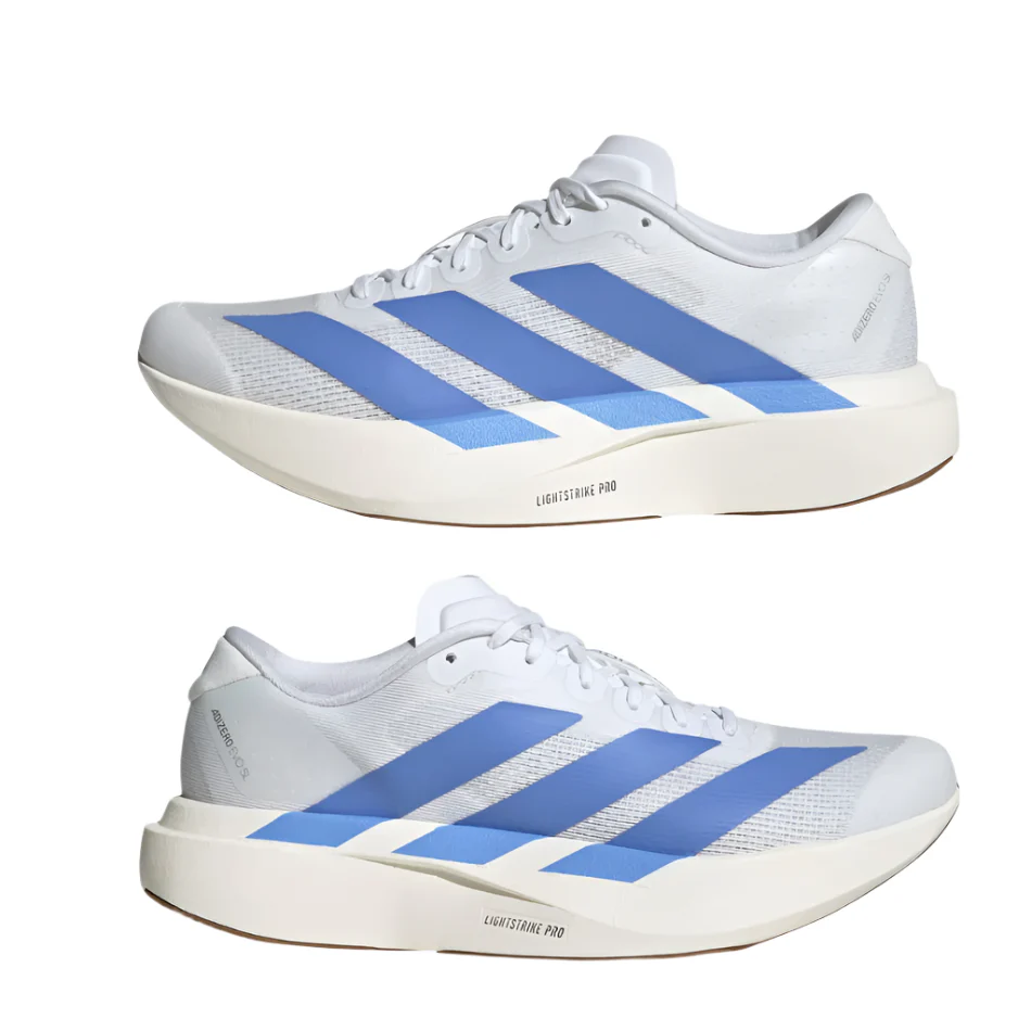 Adidas Women's Adizero Evo SL Running Shoes in FTWR White/Blue Fusion/Off White AW25 - Image 4