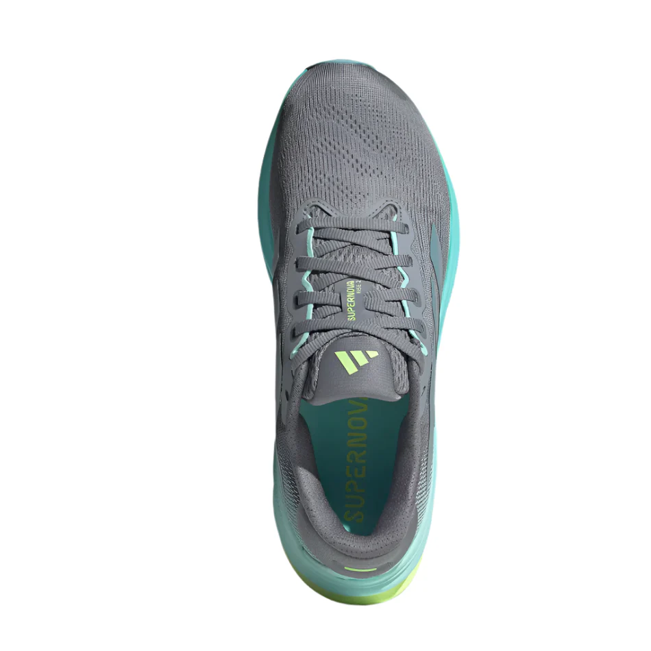 Adidas Women's Supernova Rise 2 Running Shoes in Grey/Magic Grey Met/Flash Aqua AW25 - Image 3