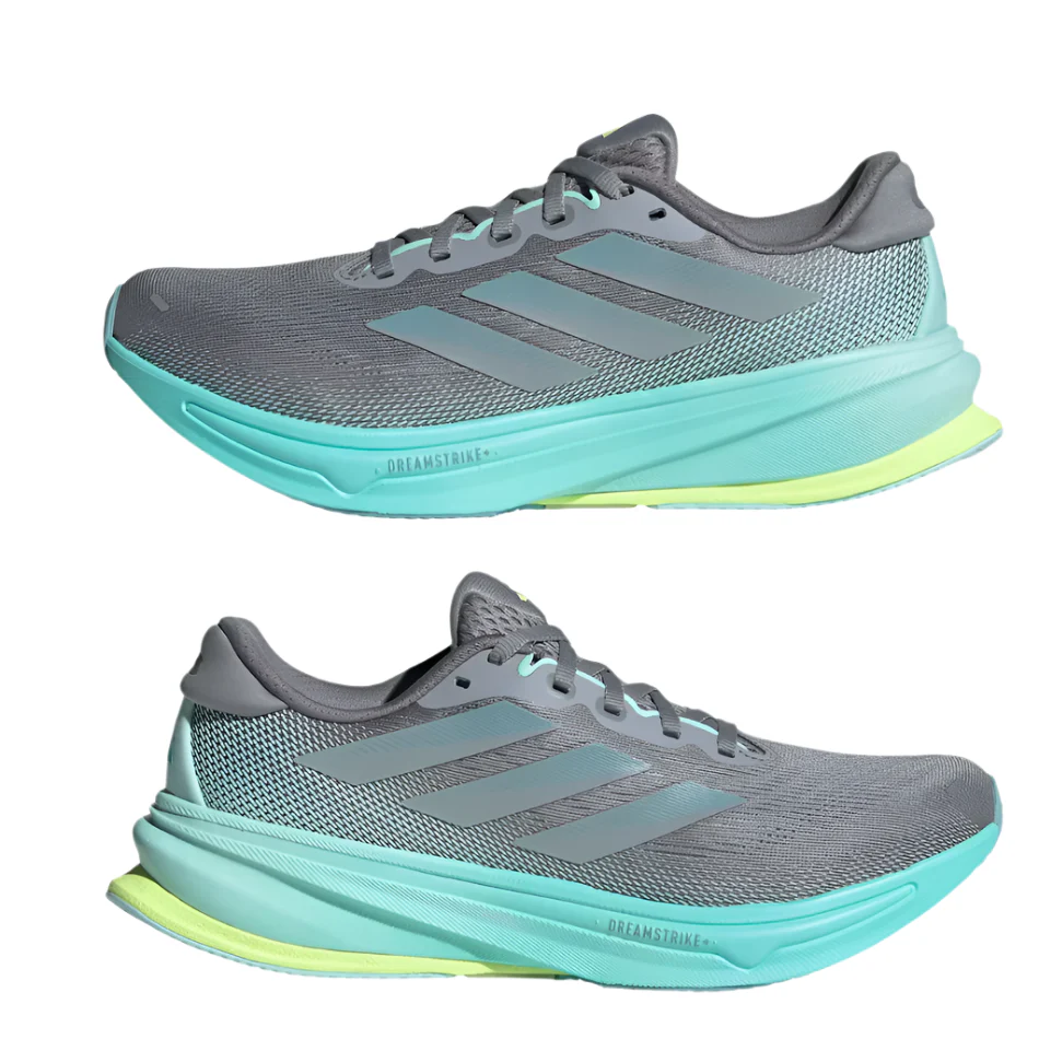 Adidas Women's Supernova Rise 2 Running Shoes in Grey/Magic Grey Met/Flash Aqua AW25 - Image 4