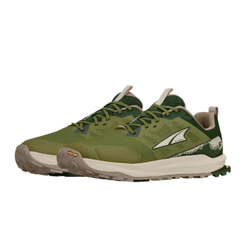 Altra Men's Lone Peak 9+ Trail Running Shoes in Green AW25 - Image 3