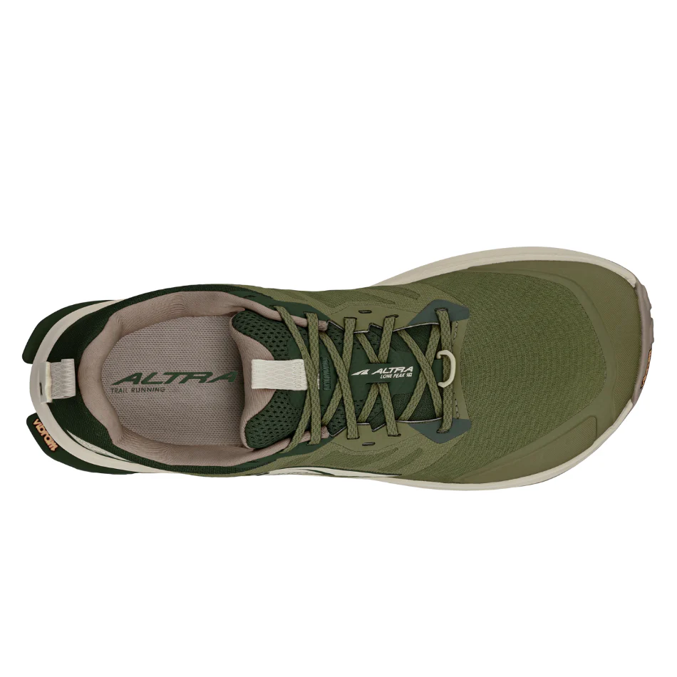Altra Men's Lone Peak 9+ Trail Running Shoes in Green AW25 - Image 4