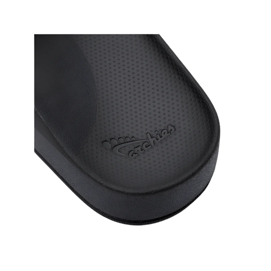 Archies Arch Support Slides in Black - Image 4