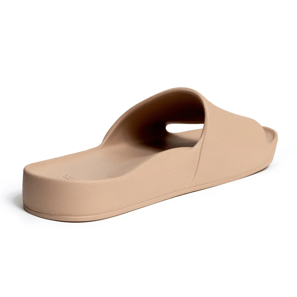 Archies Arch Support Slides in Tan - Image 3