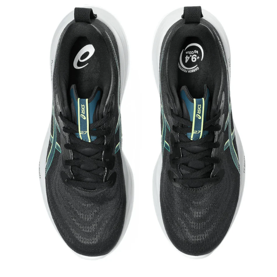 ASICS Men's GEL-CUMULUS 27 Running Shoes in Black/Lucid Yellow AW25 - Image 2