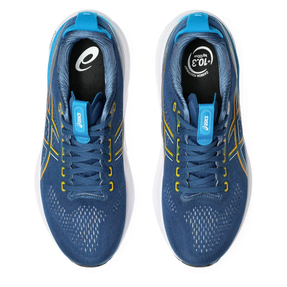 ASICS Men's GEL-KAYANO 32 Running Shoes in Twilight Blue/Anzu SS26 - Image 2