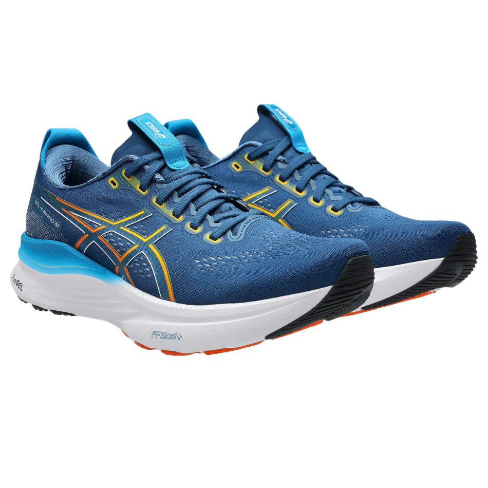 ASICS Men's GEL-KAYANO 32 Running Shoes in Twilight Blue/Anzu SS26 - Image 3