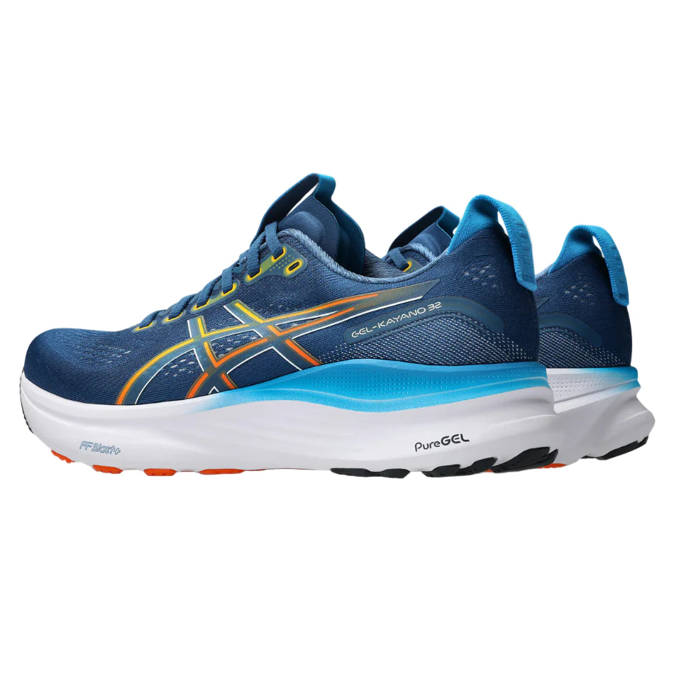 ASICS Men's GEL-KAYANO 32 Running Shoes in Twilight Blue/Anzu SS26 - Image 6
