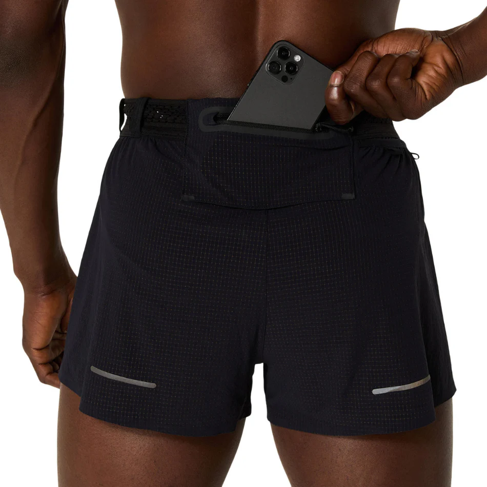 ASICS Men's Metarun Split Short in Black AW25 - Image 4