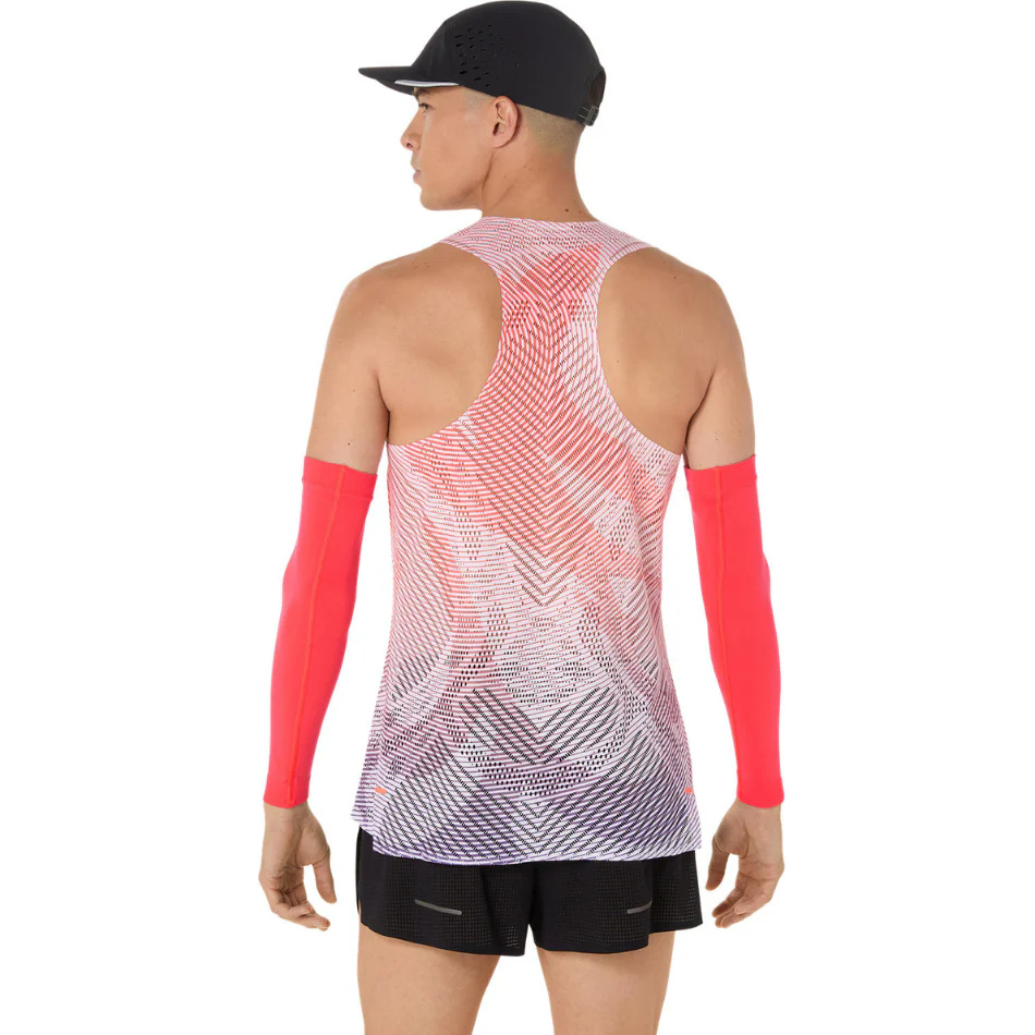 ASICS Men's Metaspeed Running Singlet in Flash Red AW25 - Image 3