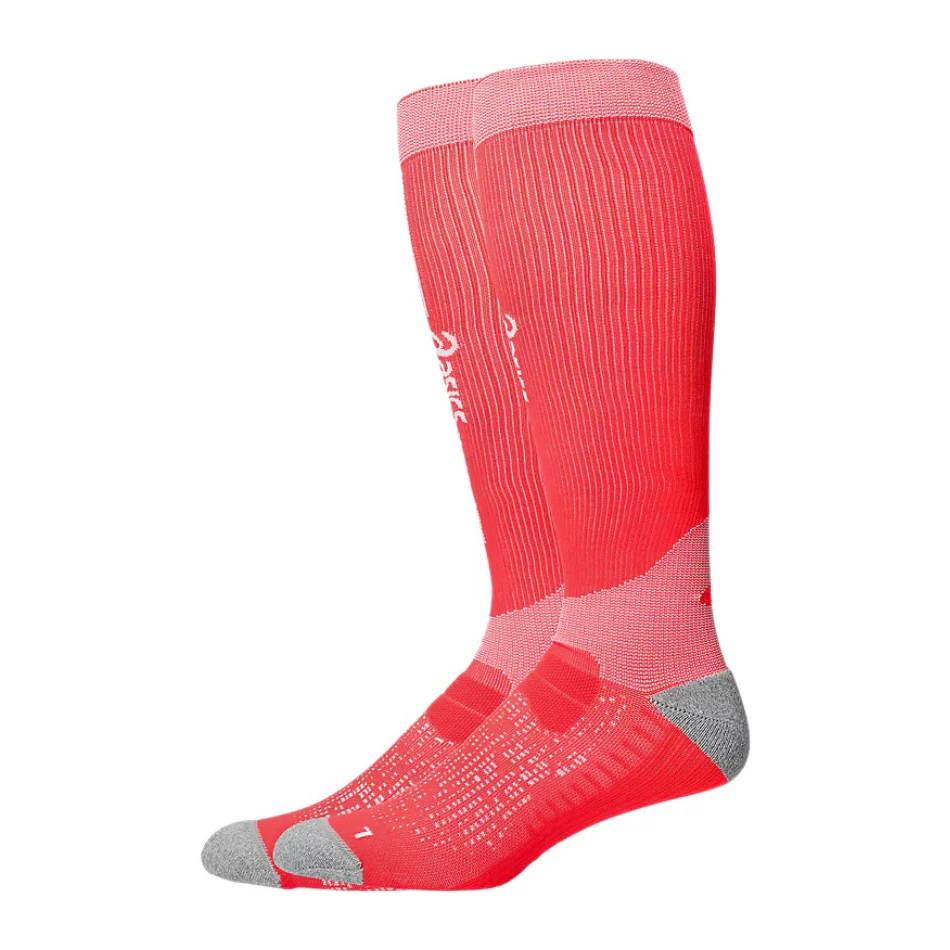 ASICS Unisex PERFORMANCE RUN COMPRESSION SOCK in Flash Red AW25 - Image 4