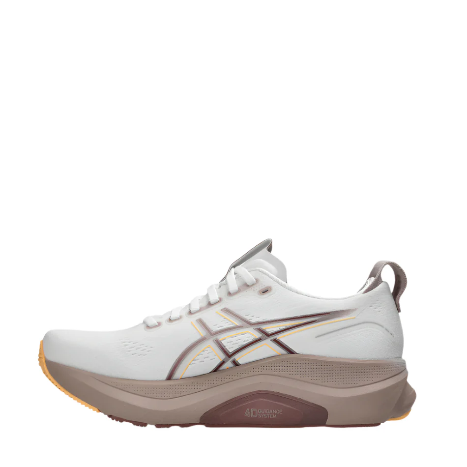 ASICS Women's GEL-KAYANO 32 Running Shoes in White/Orange Glow AW25 - Image 5