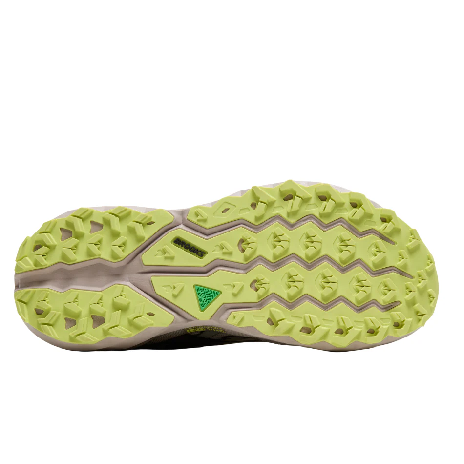 Brooks Men's Cascadia 19 Trail Running Shoes in Chateau/Ebony/Sunny Lime AW25 - Image 4
