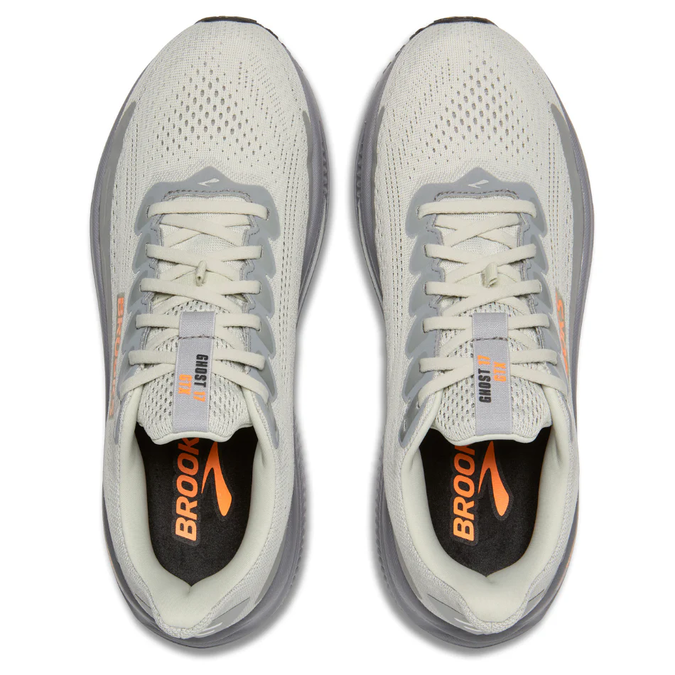 Brooks Men's Ghost 17 GTX Running Shoes in Smoke/Primer Grey/Orange AW25 - Image 2