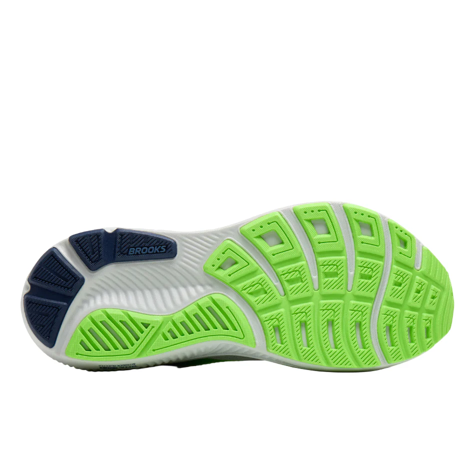 Brooks Men's Ghost 17 Running Shoes in Oyster/Beacon Blue/Gecko SS26 - Image 4