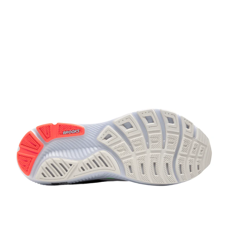 Brooks Men's Ghost 17 Running Shoes in White/Pink Clay/Gecko AW25 - Image 3
