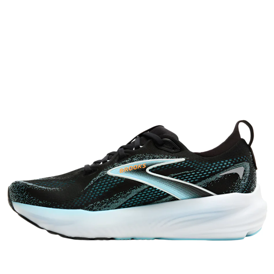 Brooks Men's Glycerin 22 Running Shoes in Black/Atomizer/Blazing Orange AW25 - Image 5