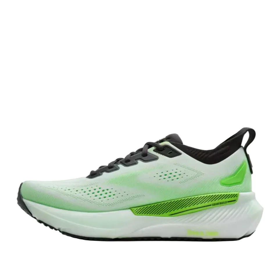Brooks Men's Glycerin GTS 23 Running Shoes in White/Phantom/Green Gecko SS26 - Image 5