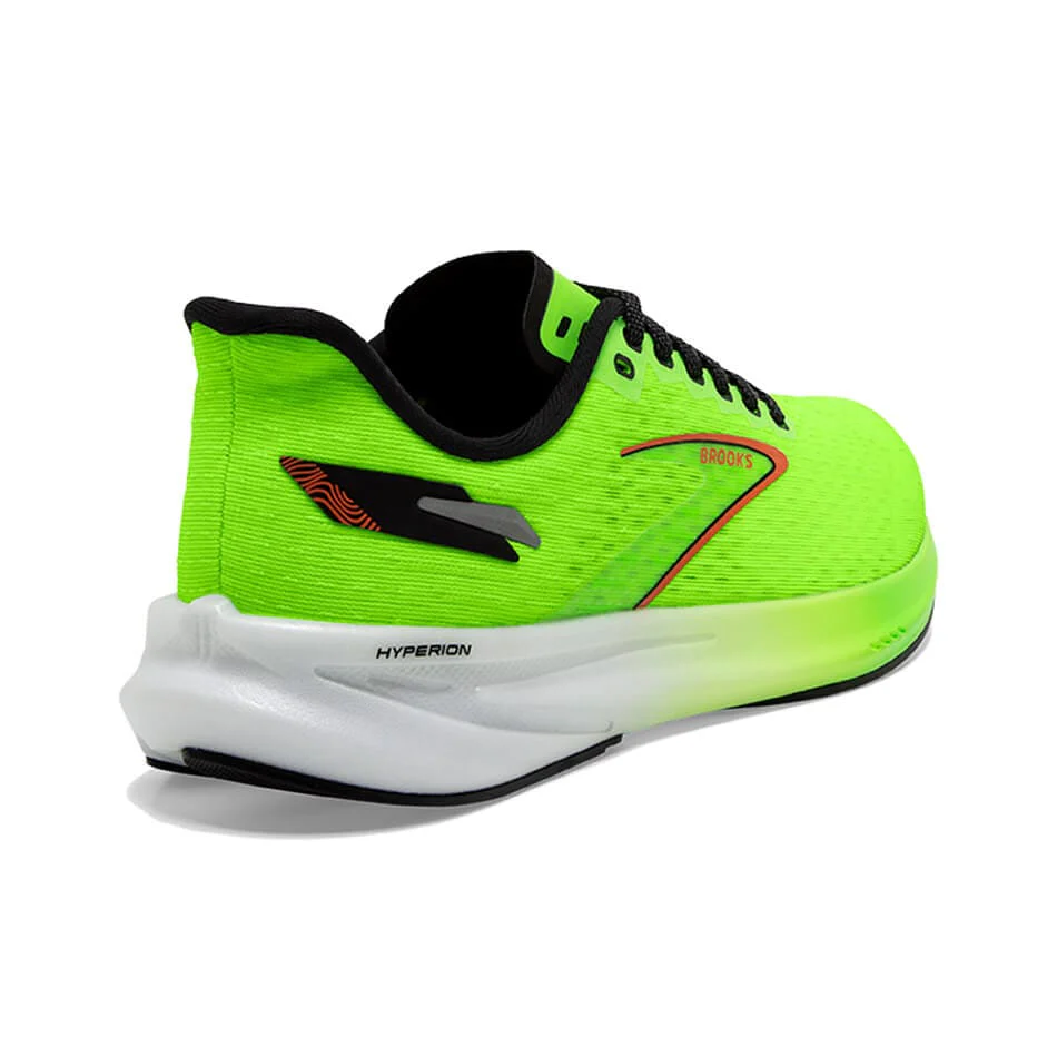Brooks Men's Hyperion Running Shoes in Green/White AW23 - Image 3