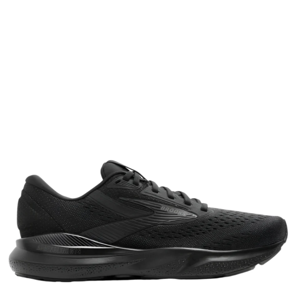 Brooks Women's Adrenaline GTS 24 Running Shoes in Black/Black/Ebony SS25