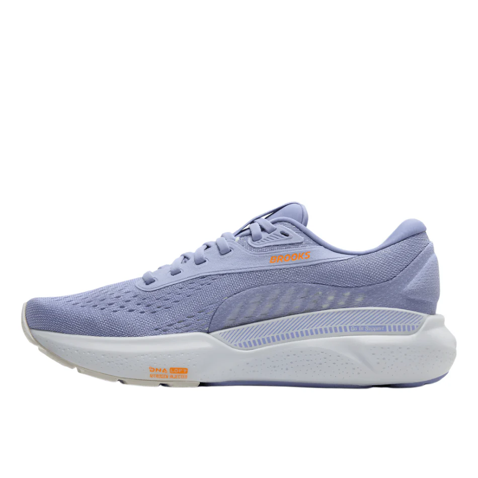 Brooks Women's Adrenaline GTS 24 Running Shoes in Blue Heron/White/Orange - Image 5