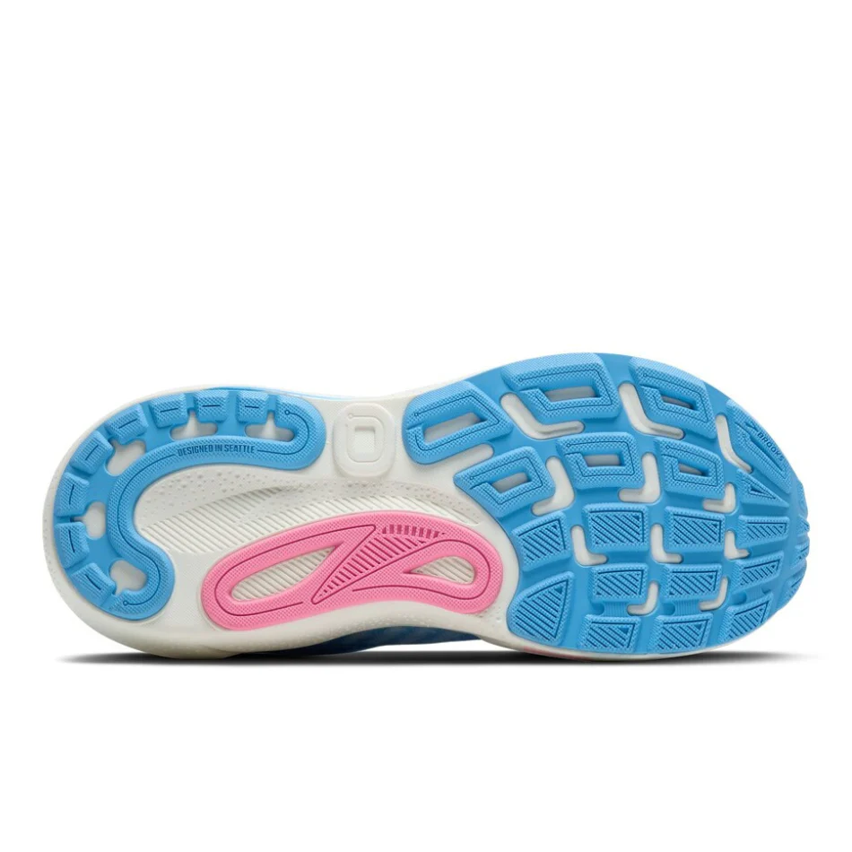 Brooks Women's Adrenaline GTS 24 Running Shoes in Bonnie Blue/Grey/Pink AW25 - Image 3