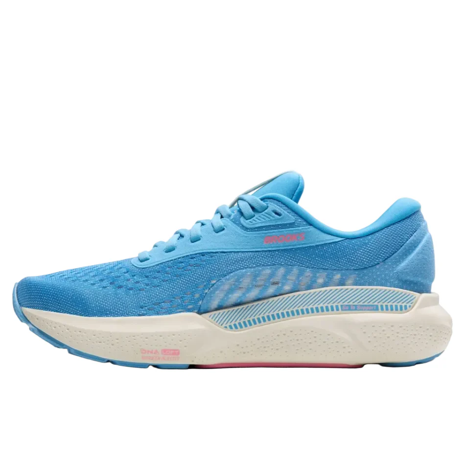 Brooks Women's Adrenaline GTS 24 Running Shoes in Bonnie Blue/Grey/Pink AW25 - Image 4