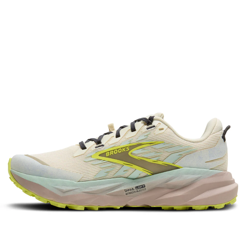 Brooks Women's Cascadia 19 Trail Running Shoes in Coconut/Misty Blue/Ebony AW25 - Image 3
