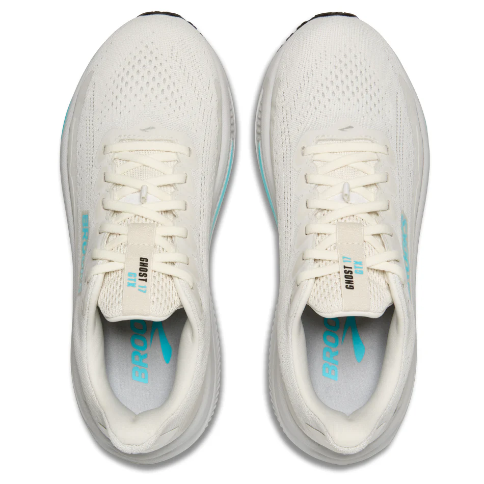 Brooks Women's Ghost 17 GTX Running Shoes in Coconut/Oyster/Blue AW25 - Image 2