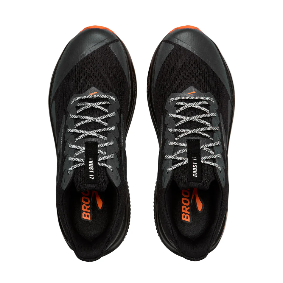 Brooks Women's Ghost 17 Running Shoes in Black/Orange AW25 - Image 2