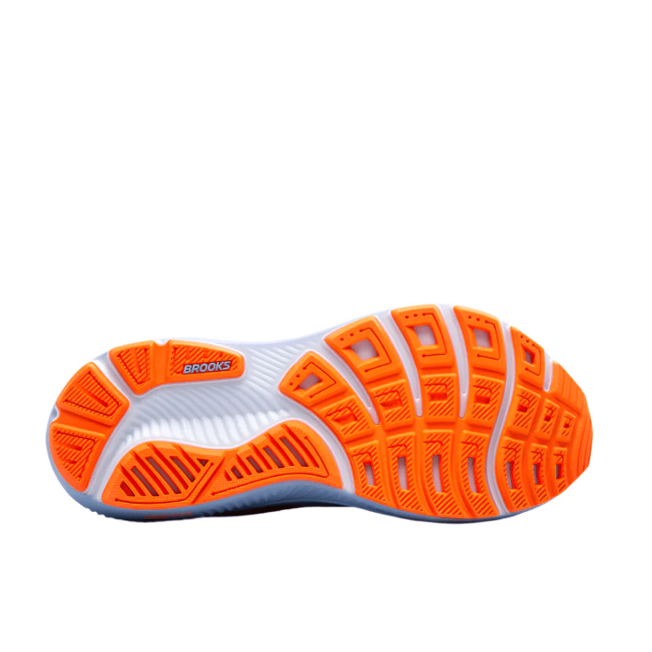 Brooks Women's Ghost 17 Running Shoes in Blue Heron/White/Orange AW25 - Image 3