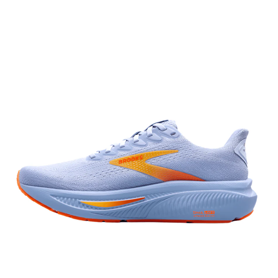 Brooks Women's Ghost 17 Running Shoes in Blue Heron/White/Orange AW25 - Image 5