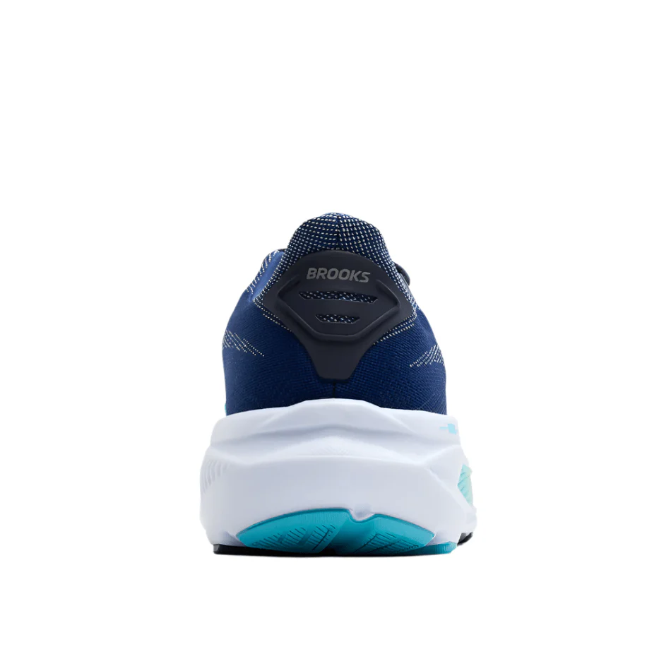 Brooks Women's Ghost 17 D Wide Fit Running Shoes in Navy/Green/Turquoise AW25 - Image 2