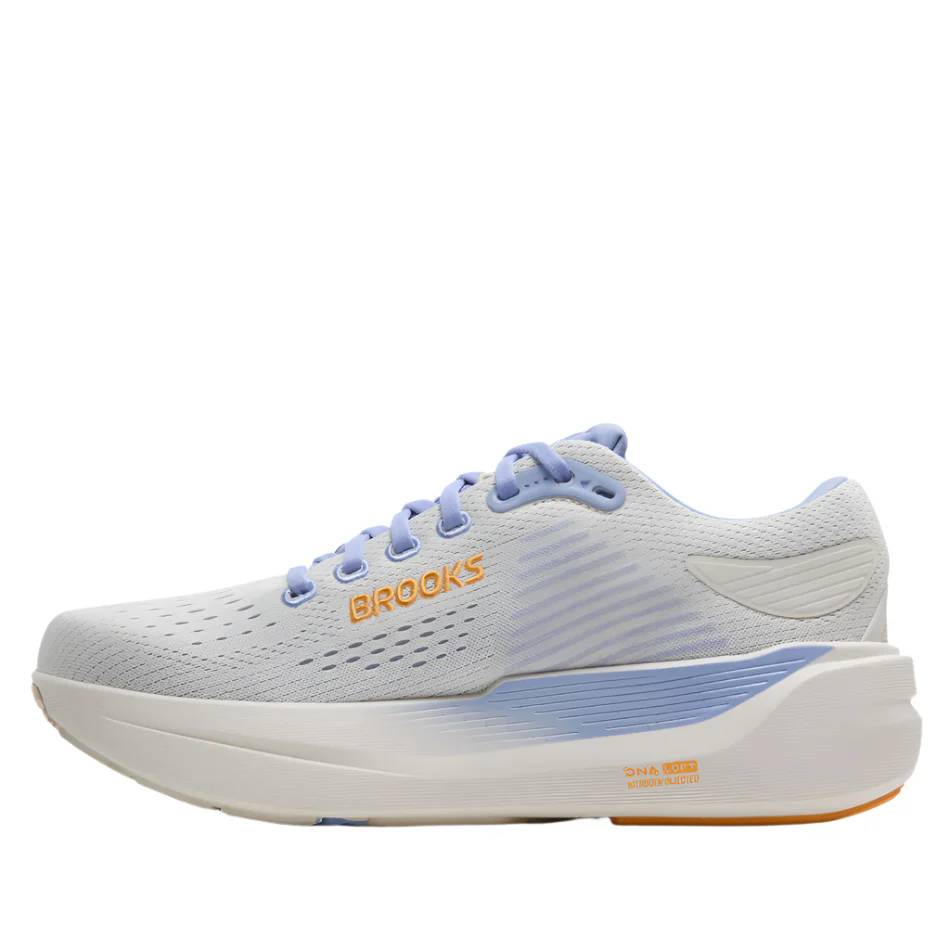 Brooks Women's Ghost Max 3 Running Shoes in Coconut/Blue Heron/Orange AW25 - Image 5