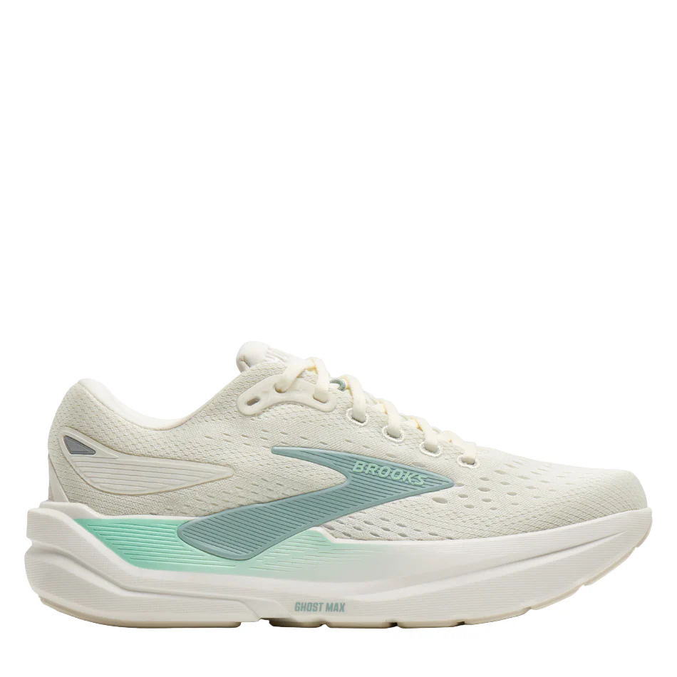 Brooks Women's Ghost Max 3 Running Shoes in Coconut/Yucca/Gray Mist SS26
