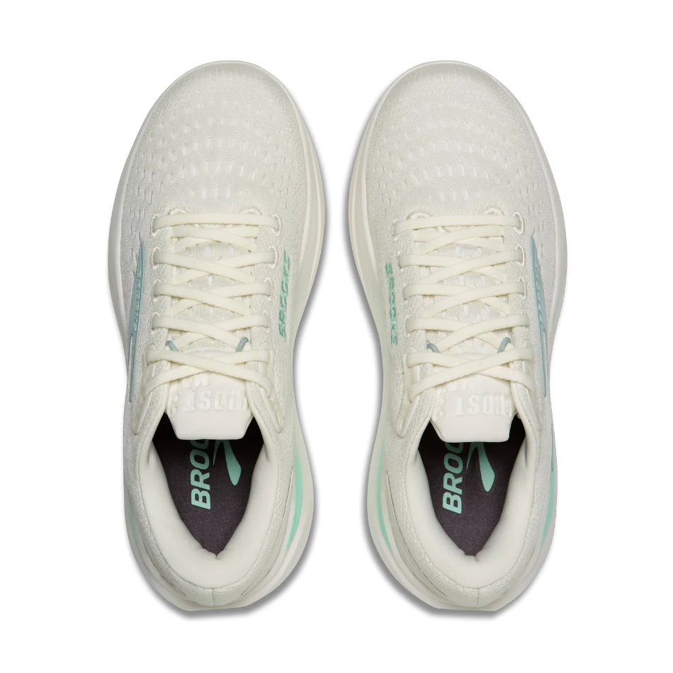 Brooks Women's Ghost Max 3 Running Shoes in Coconut/Yucca/Gray Mist SS26 - Image 2
