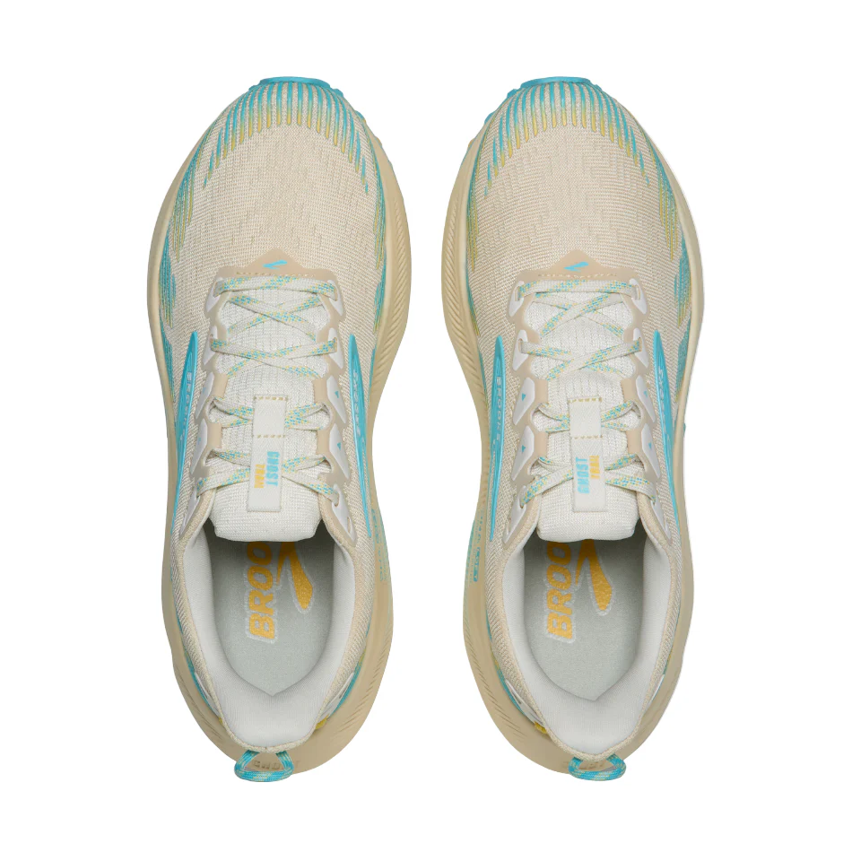 Brooks Women's Ghost Trail Running Shoes in Sand/Star White/Golden Hour SS26 - Image 2