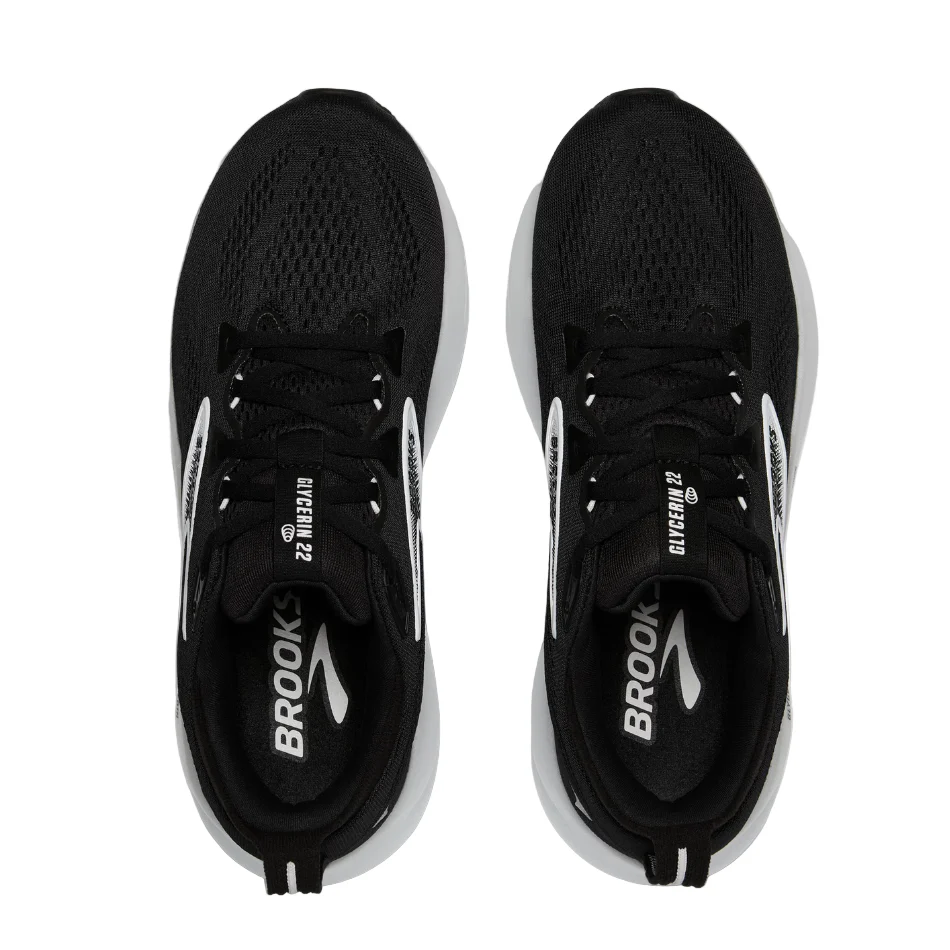 Brooks Women's Glycerin 22 Running Shoes in Black/Grey/White AW25 - Image 2